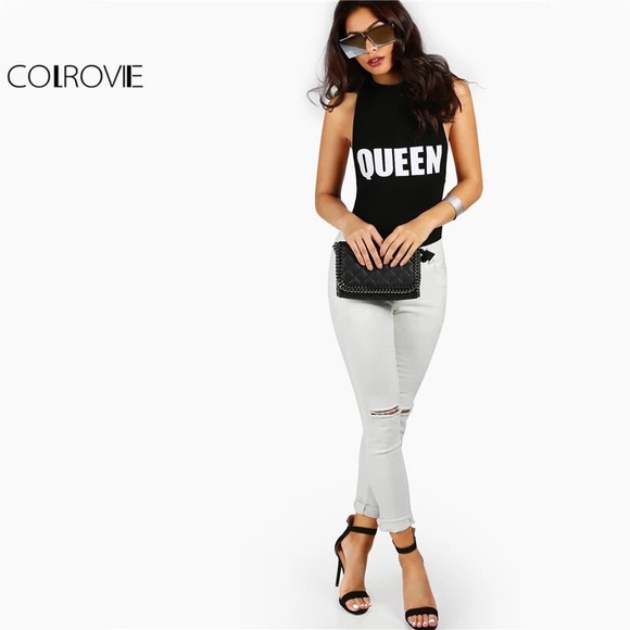 Just in!!! Black “Queen”bodysuit - Picture 4 of 5